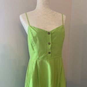 COPE/Urban Outfitters neon green mini dress